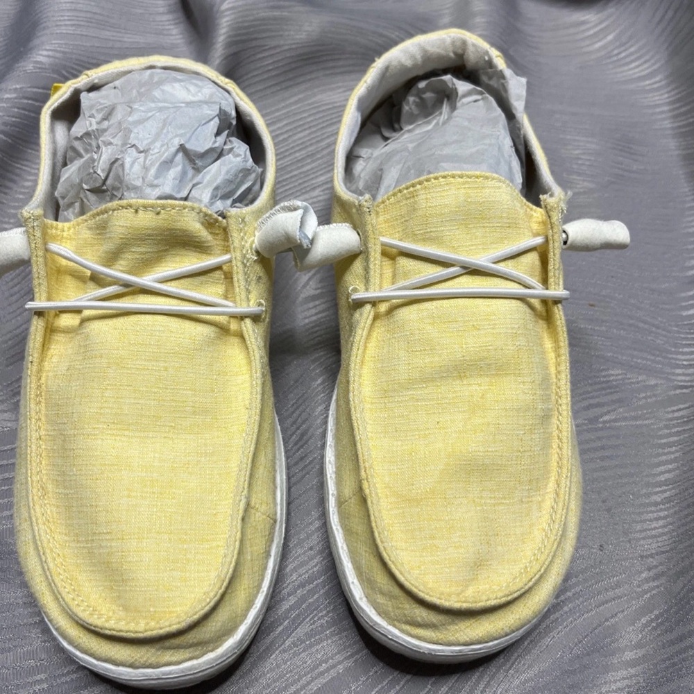 Hey Dude Women's Sneakers in Light Yellow